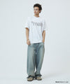 Mahagrid Mahagrid Cut Off Applique Tee in White