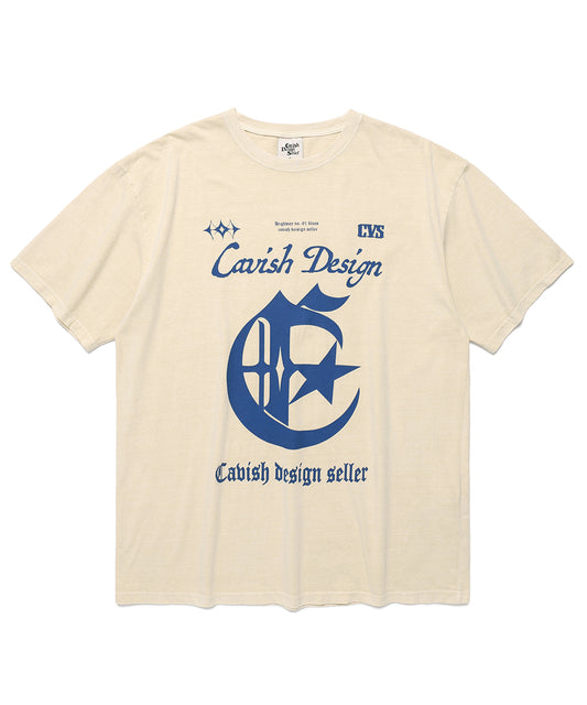 Cavish Pigment Century Short Sleeve Tee [Ivory]