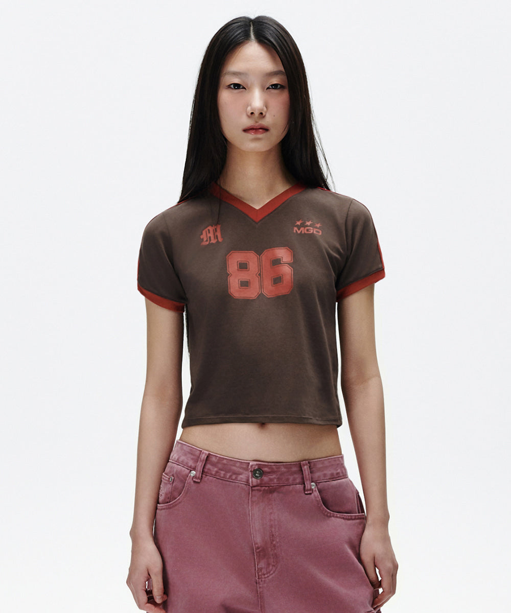 Mahagrid Football Ringer Tee