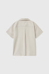 General Idea WOMAN Seersucker Collar Half Shirt