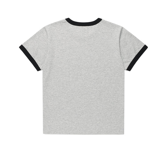 Cavish CAVISH APPLIQUE RINGER SHORT SLEEVE TEE [MELANGE GREY]