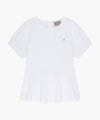 Marithé François Girbaud Kids White Peplum Blouse
