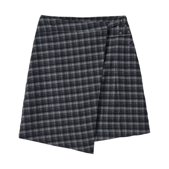 Bitter Cells Jane Check Wrap Skirt