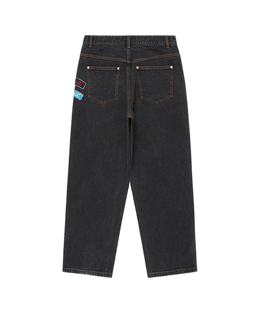 Cavish Patchwork Denim Pants