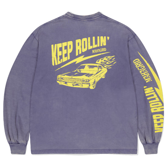 Mahagrid Washed Old Car Long Sleeve Tee