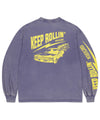 Mahagrid Washed Old Car Long Sleeve Tee