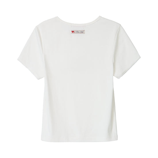 Bitter Cells Porcelain Rose Tee-Ivory