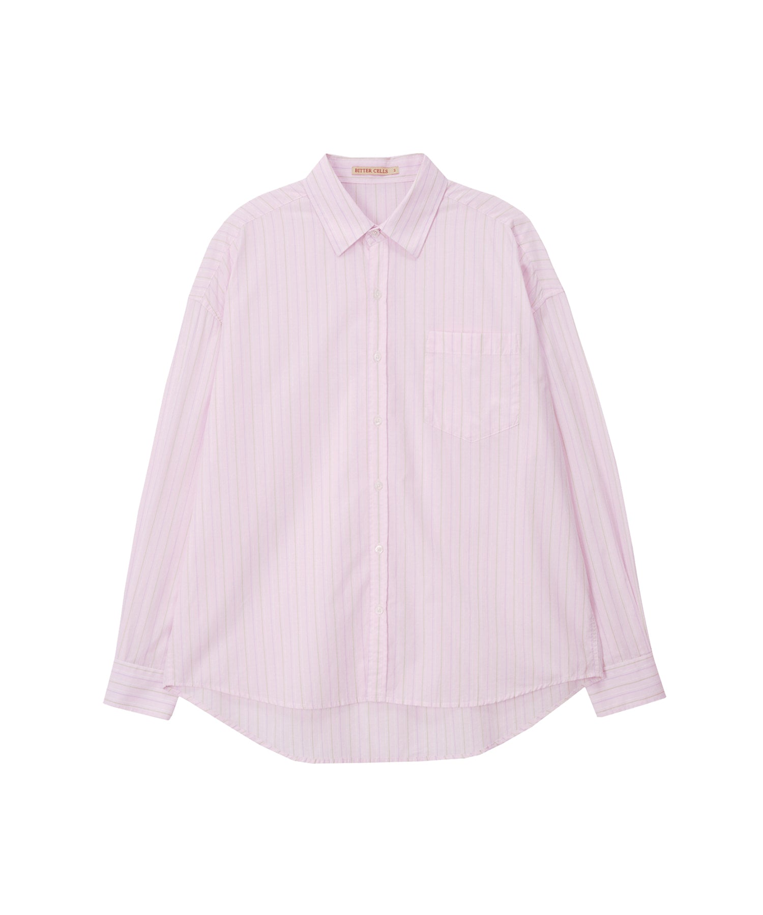 Bitter Cells Fuse Stripe Shirt - Light Pink