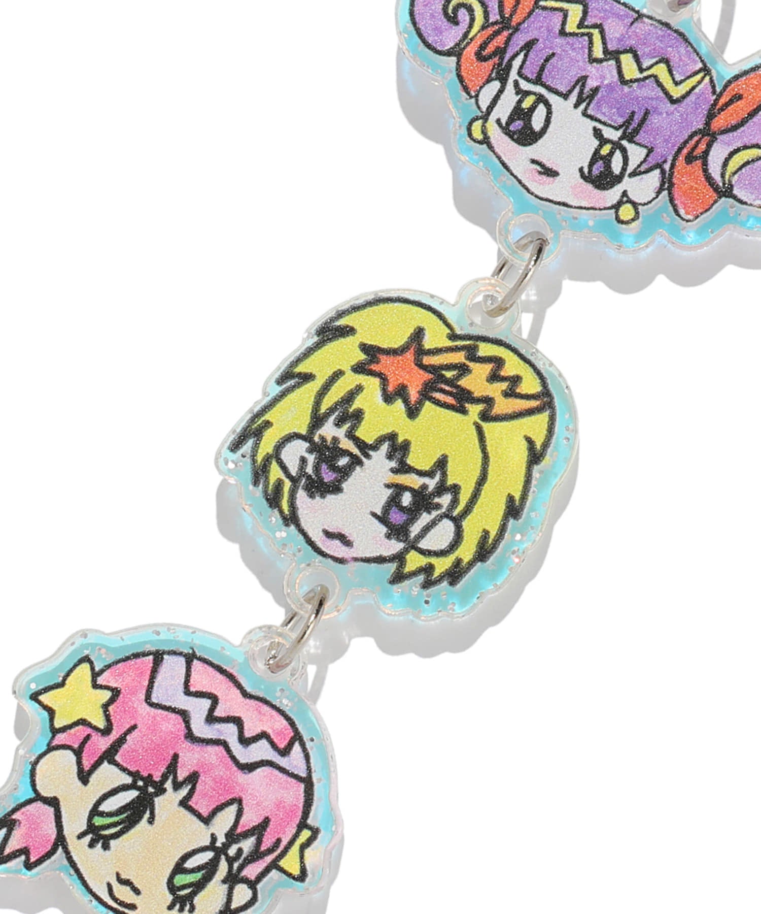 Nice Ghost Club Soul Pussy Cat Ghost Soul Girl Acrylic Keychain [Mix]
