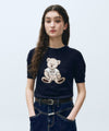 Marithé François Girbaud W Doodle Bear Half Knit