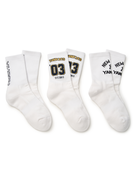 MLB Varsity Sportive Mid Socks 3pairs Set