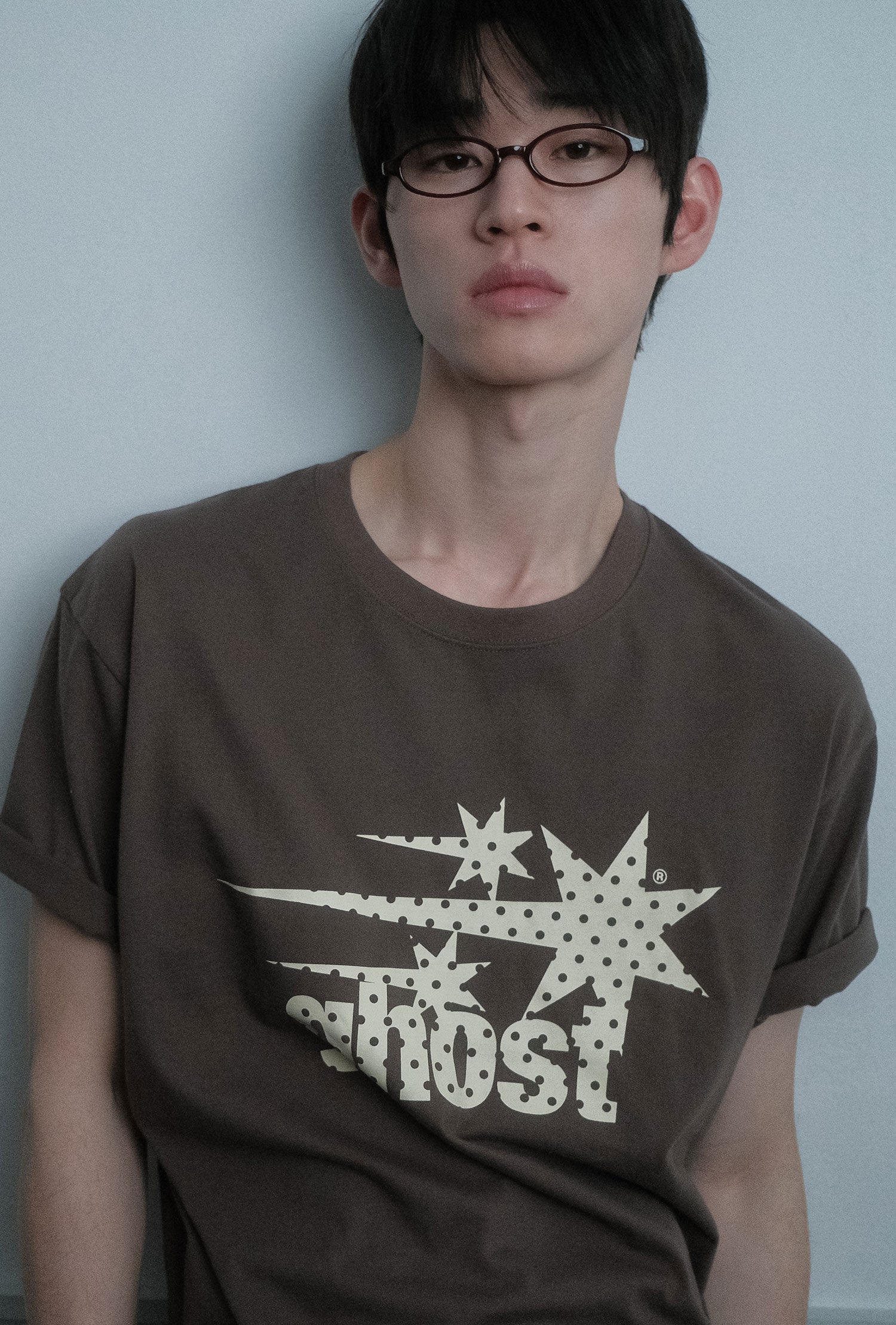 Nice Ghost Club Dot Symbol T-Shirt in Brown – Size L (6/11 Pre-Order)
