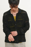 General Idea UNISEX Crochet Collar Knit Cardigan