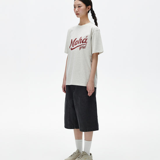 Mahagrid Vintage Script Tee [Oatmeal]