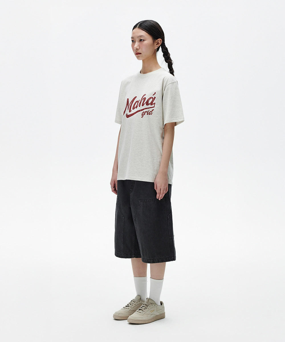 Mahagrid Vintage Script Tee [Oatmeal]