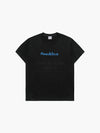 ADLV Chain Embossing Script Printing Short Sleeve T-Shirt