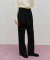 Marithé François Girbaud Women's Layered Denim Skirt Pants Black