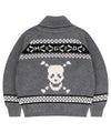 Mahagrid Skull Cowichan Knit Sweater