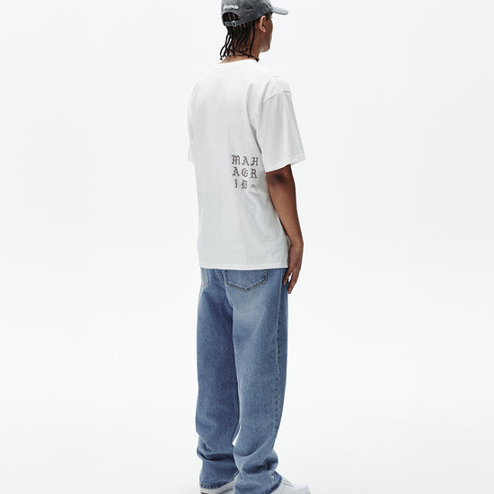 Mahagrid Letters Logo Tee White