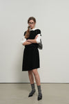 General Idea WOMAN Unbalanced Pleats Knit Dress