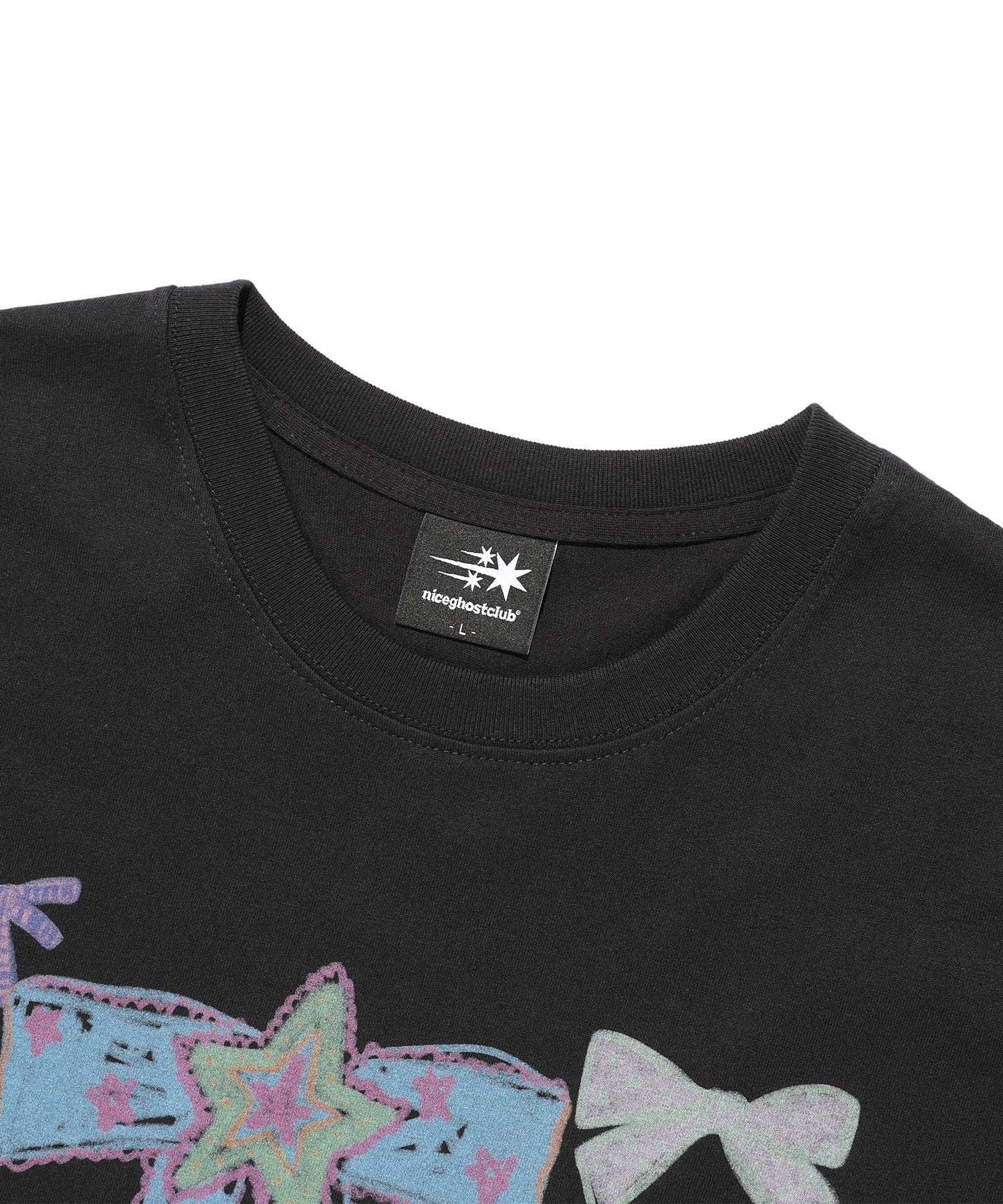 Nice Ghost Club Ribbon Party Tee [Black]