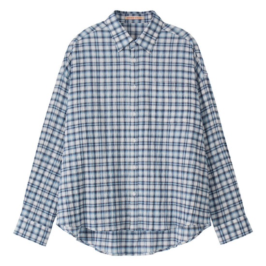 Bitter Cells Oversized Blurry Check Shirt