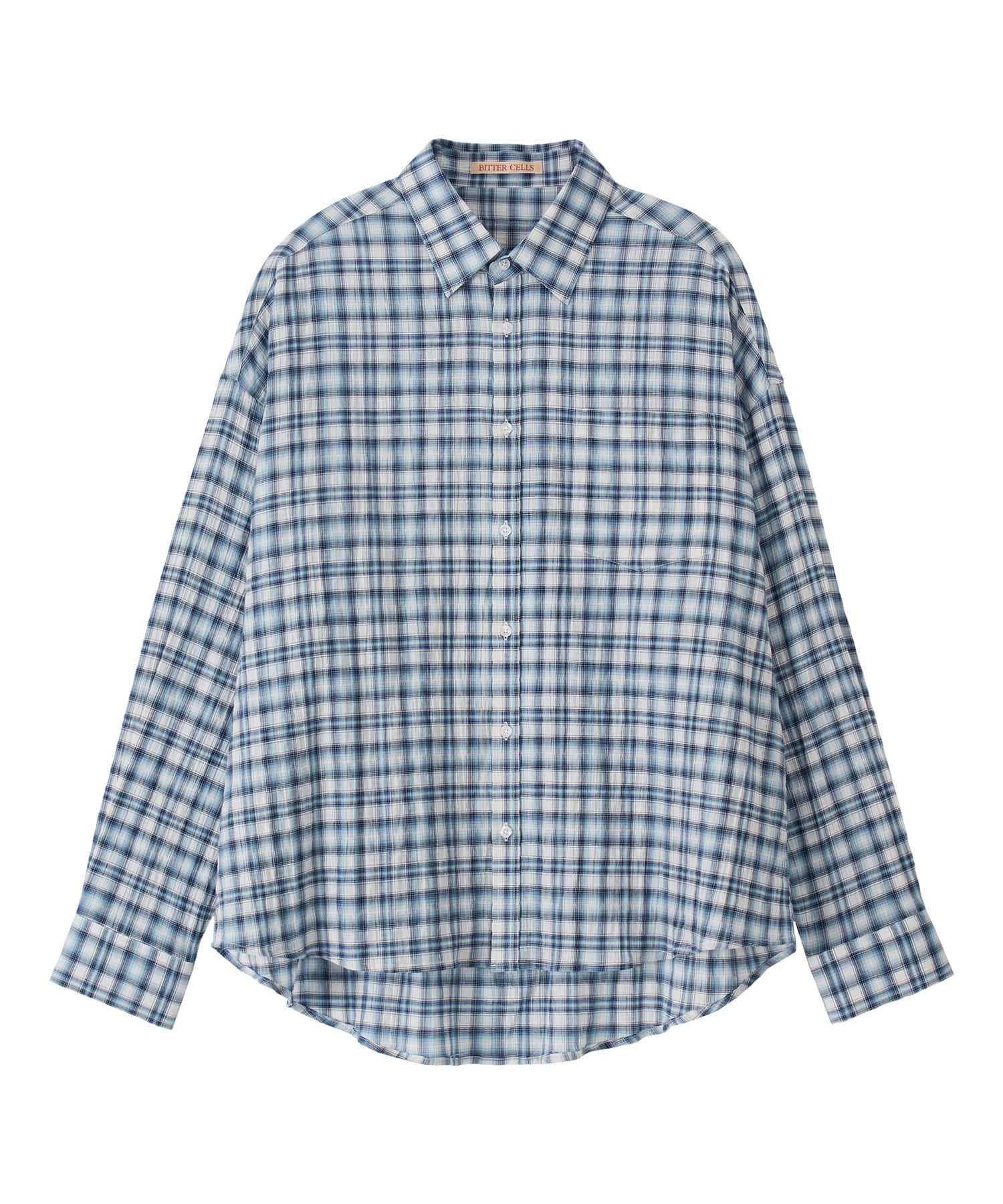 Bitter Cells Oversized Blurry Check Shirt