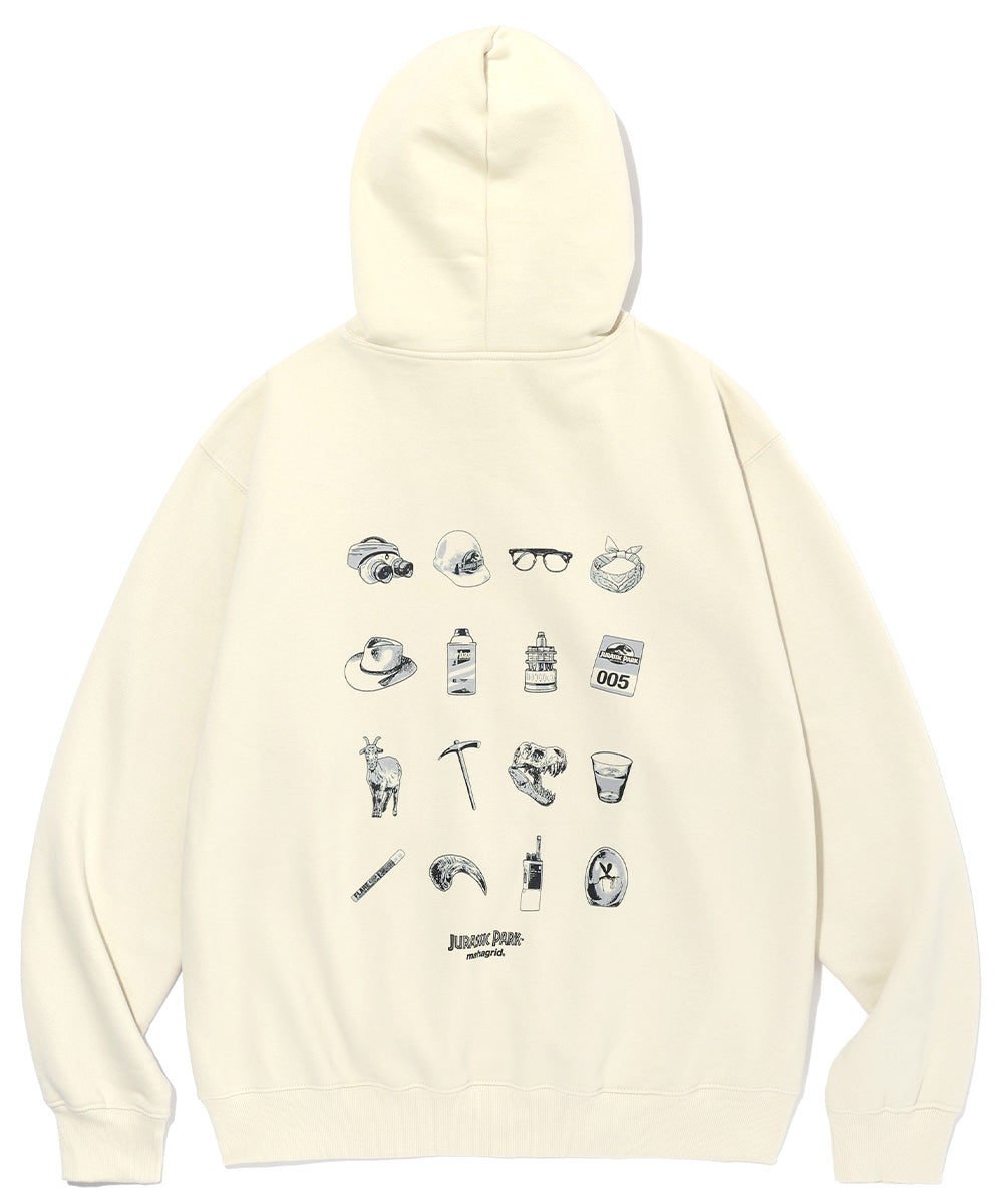 Mahagrid JURASSIC PARK KIT HOODIE [BEIGE]