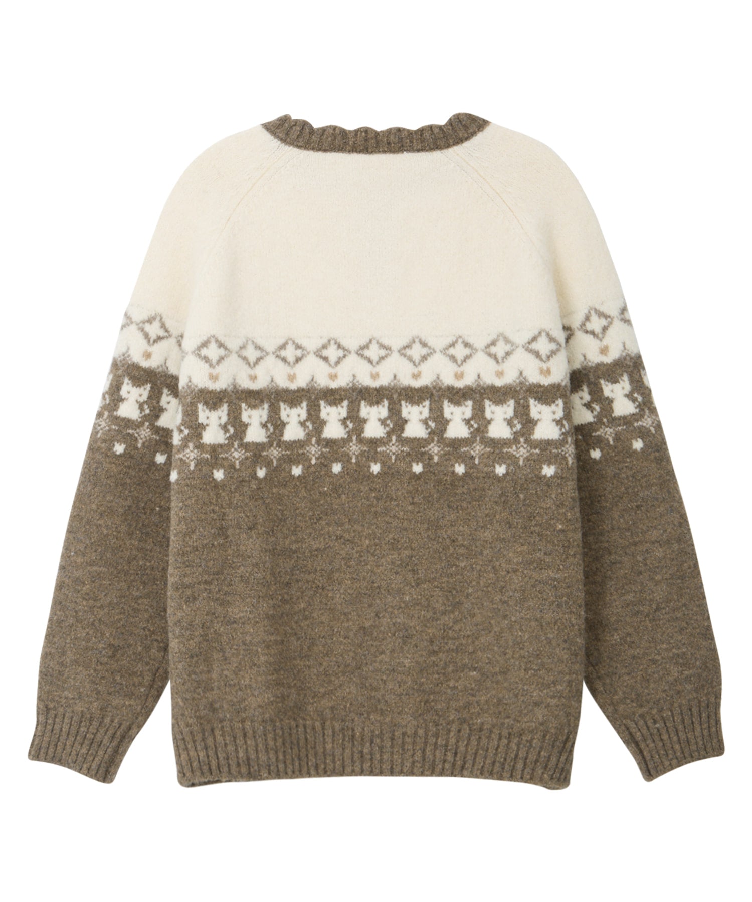 Bitter Cells Cherish Cat Sweater-Mocha