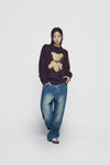ADLV Front Side Line Semi Tapered Denim Pants