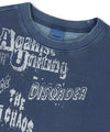Mahagrid DISORDER PIGMENT SWEATSHIRT [BLUE]