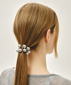 Marithé François Girbaud PEARL SILVER BALL SCRUNCHIE