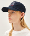 Marithé François Girbaud DRAWING CLASSIC LOGO FLAT BRIM CAP ivory