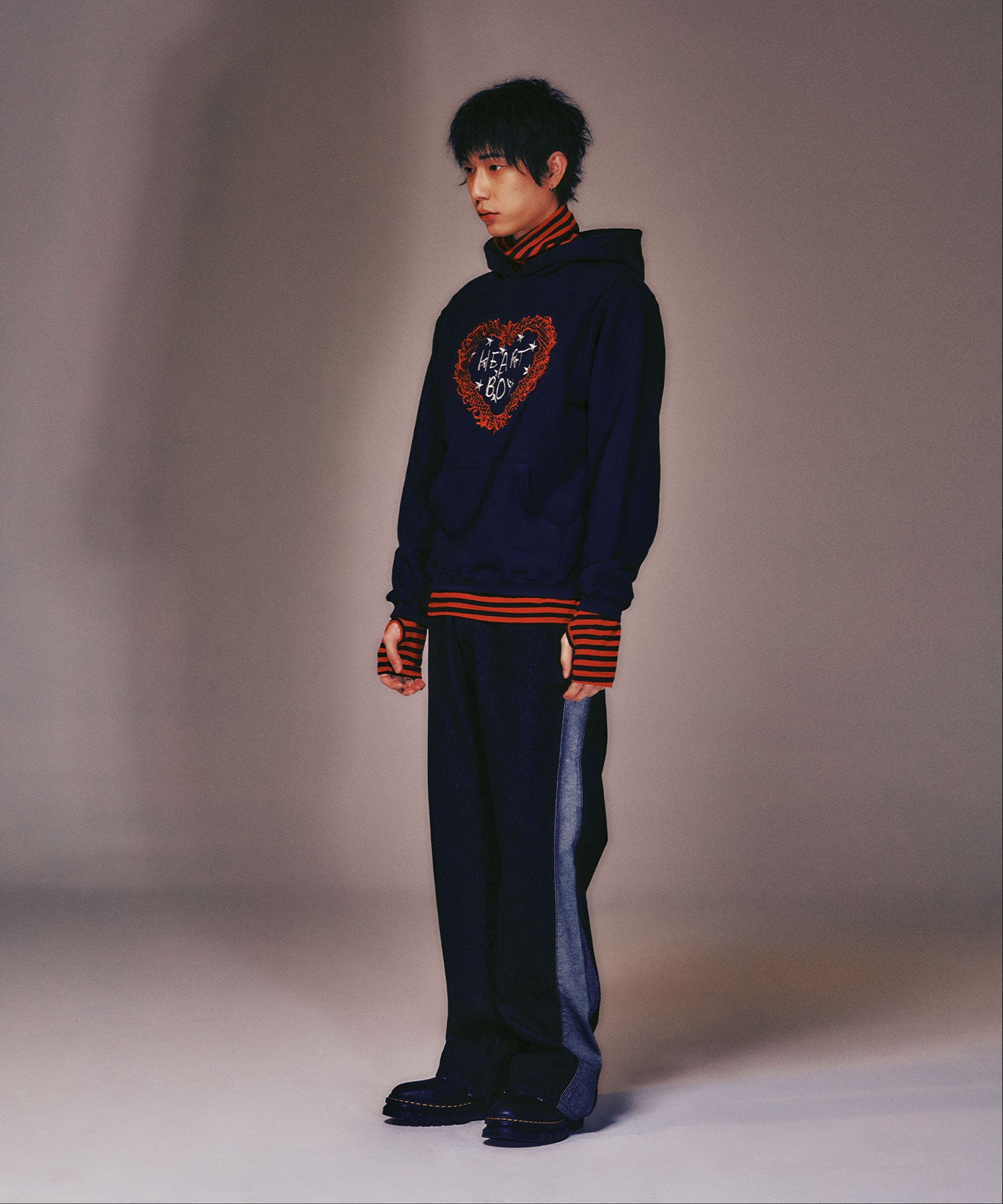 Nice Ghost Club Heart Boy Hoodie