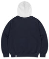 Mahagrid Basic Color Block Hoodie Navy