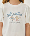 Marithé François Girbaud Kids White Balloon Sleeve Peplum Tee