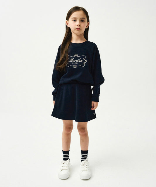 Marithé François Girbaud ENFANT W CIRCLE LOGO SWEAT SKIRT
