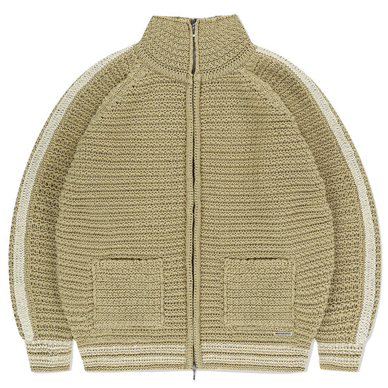 Mahagrid TRACK KNIT ZIP-UP