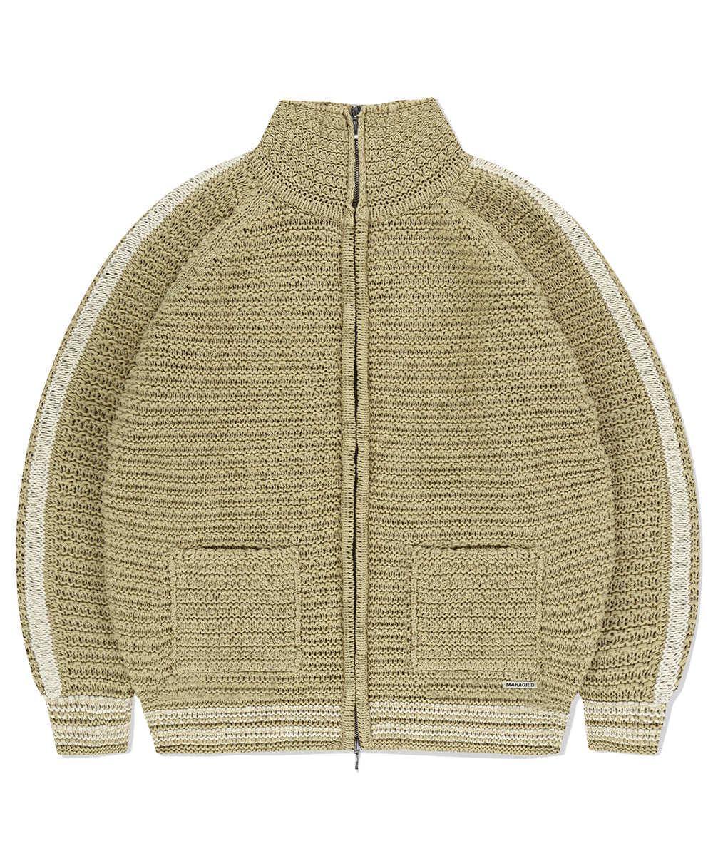 Mahagrid TRACK KNIT ZIP-UP