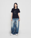 ADLV Variegation Denim Pants Blue