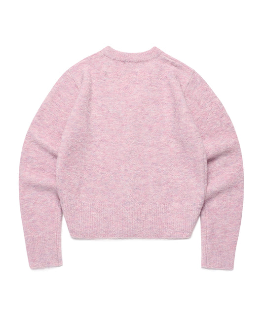Cavish Women's Two Tone Boucle Cardigan in Pink