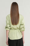 General Idea WOMAN Belted Pintuck Shirt