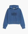 Marithé François Girbaud W SHADOW CLASSIC LOGO DYEING CROP HOODIE mint