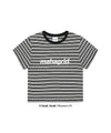 Mahagrid Stripe Basic Logo Tee