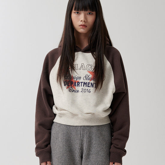 Mahagrid Department Star Crop Hoodie