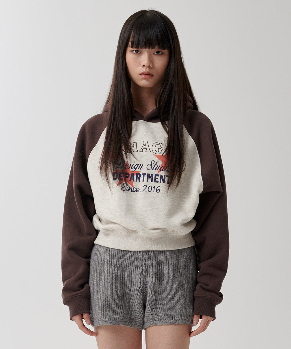 Mahagrid Department Star Crop Hoodie