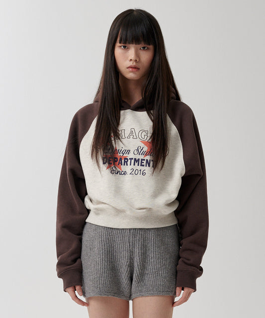 Mahagrid Department Star Crop Hoodie