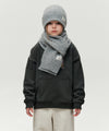 Marithé François Girbaud Kids Cable Muffler Heather Gray