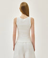 Marithé François Girbaud W REGULAR LOGO SLEEVELESS