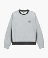 Marithé François Girbaud Classic Logo Side Color Block Sweatshirt Heather Gray